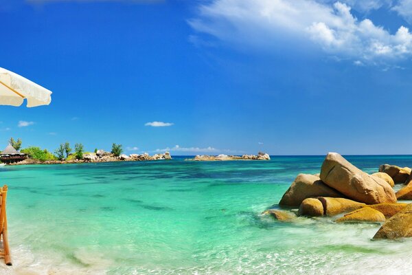 Relax sulla spiaggia di mare