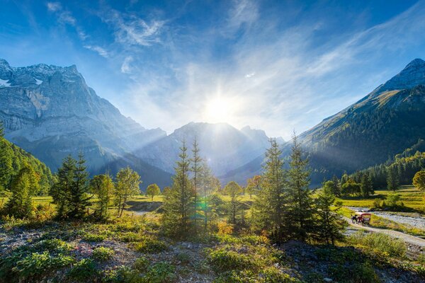 Paysage nature montagne Alpes