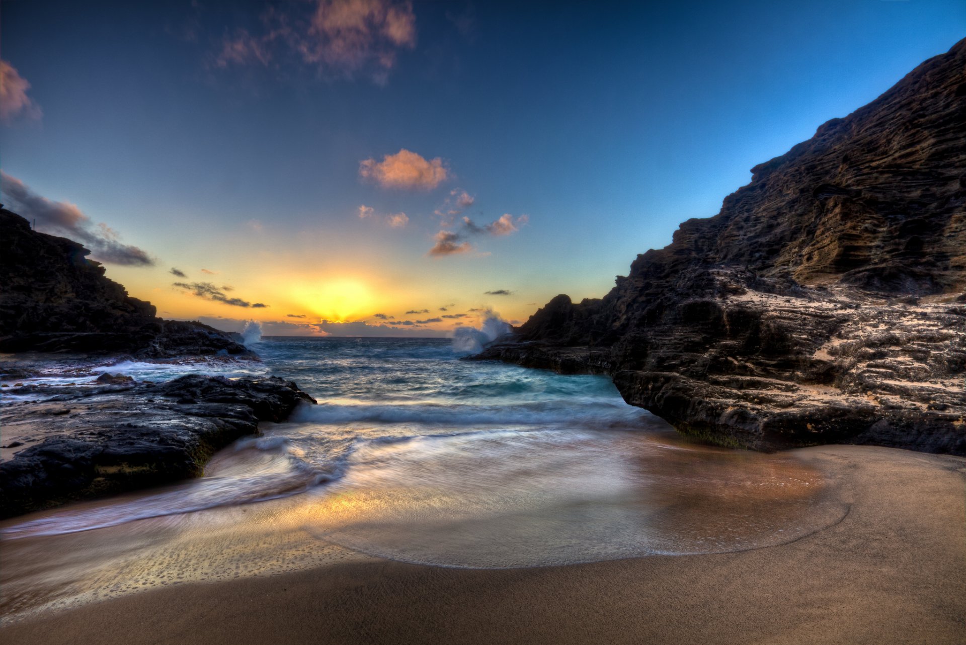 nature landscape sky sunset beach ocean sun sand sea dawn