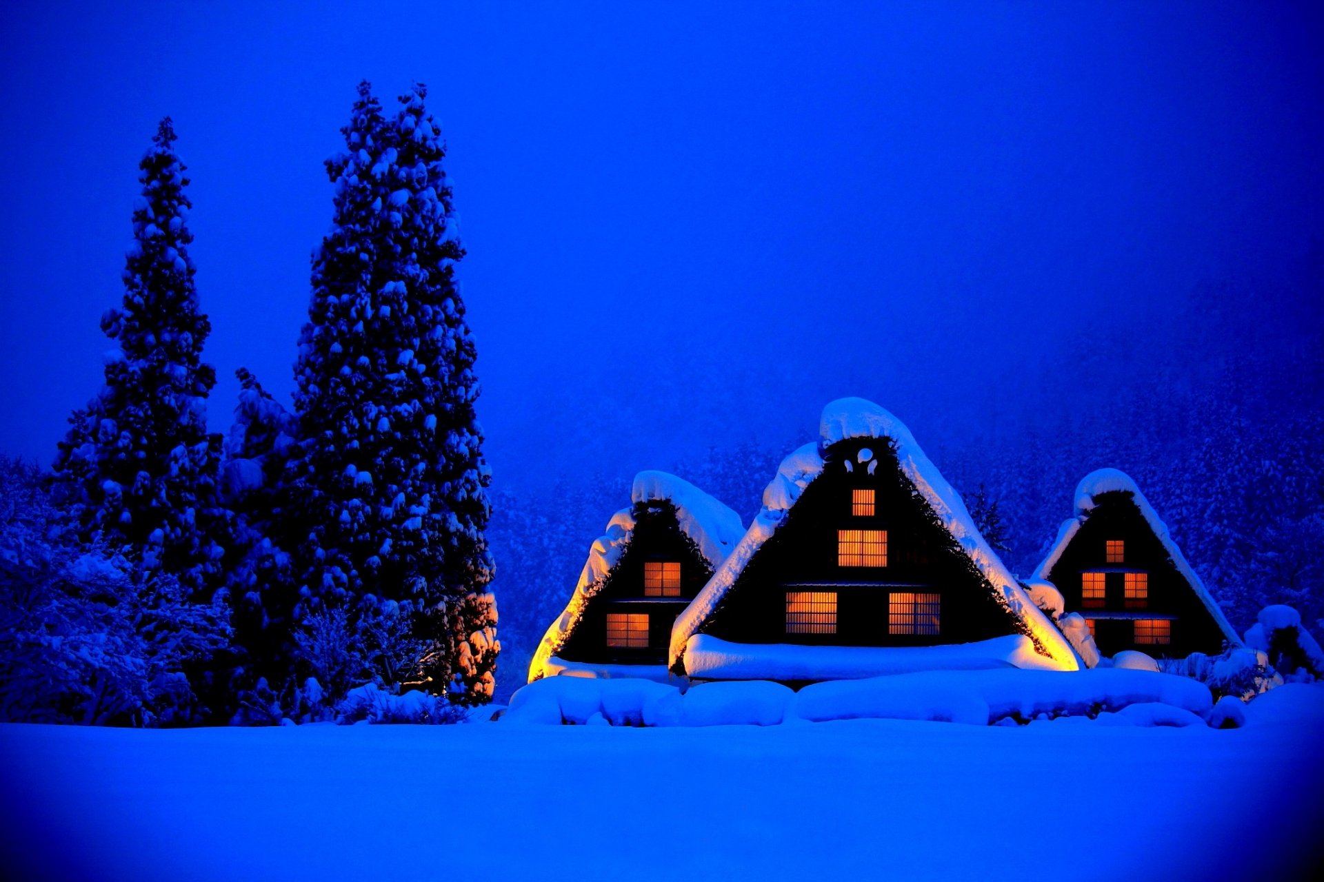 nature house winter snow sky landscape winter white cool nice