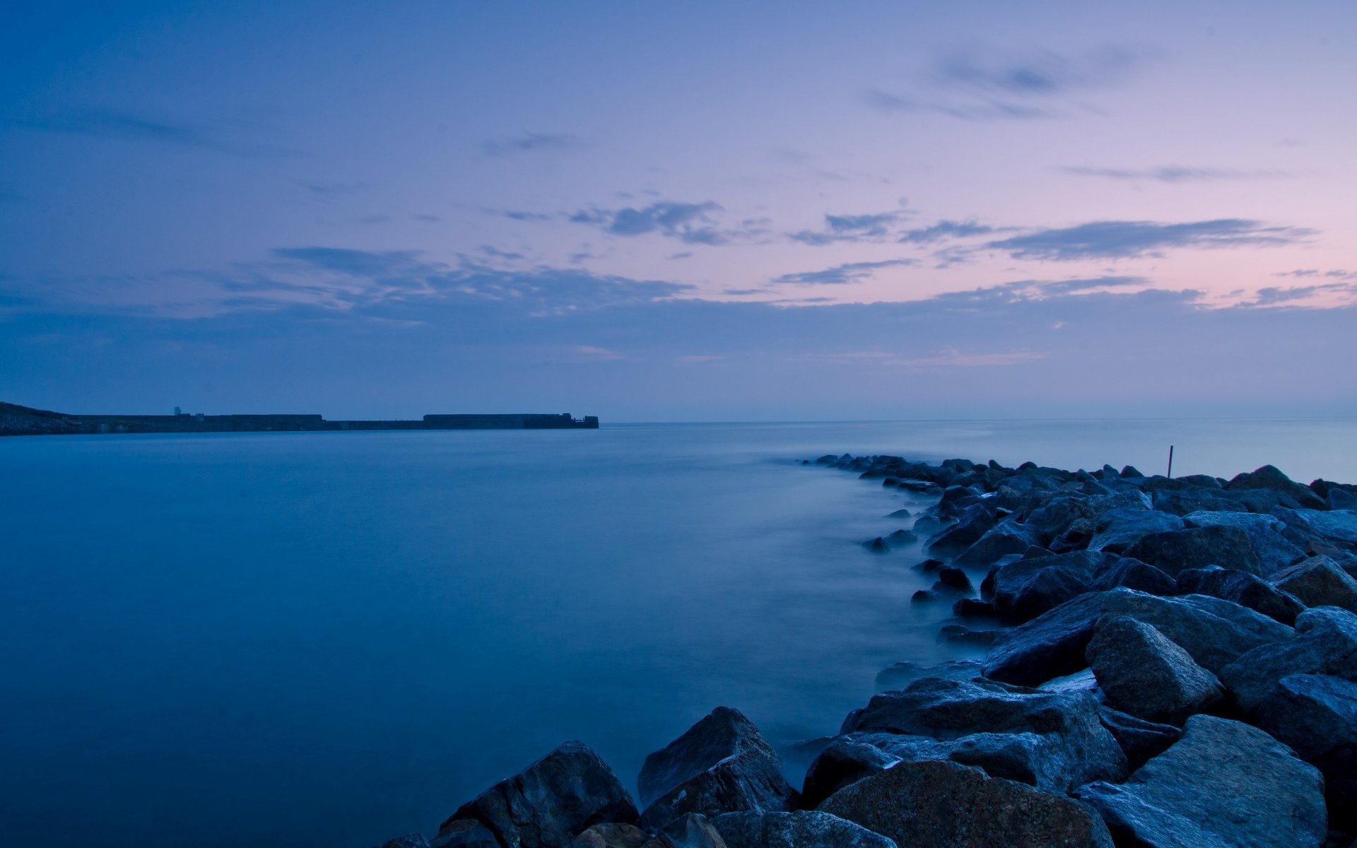 natur landschaft steine kiesel meer fluss ozean abend himmel hintergrund tapete widescreen vollbild widescreen widescreen