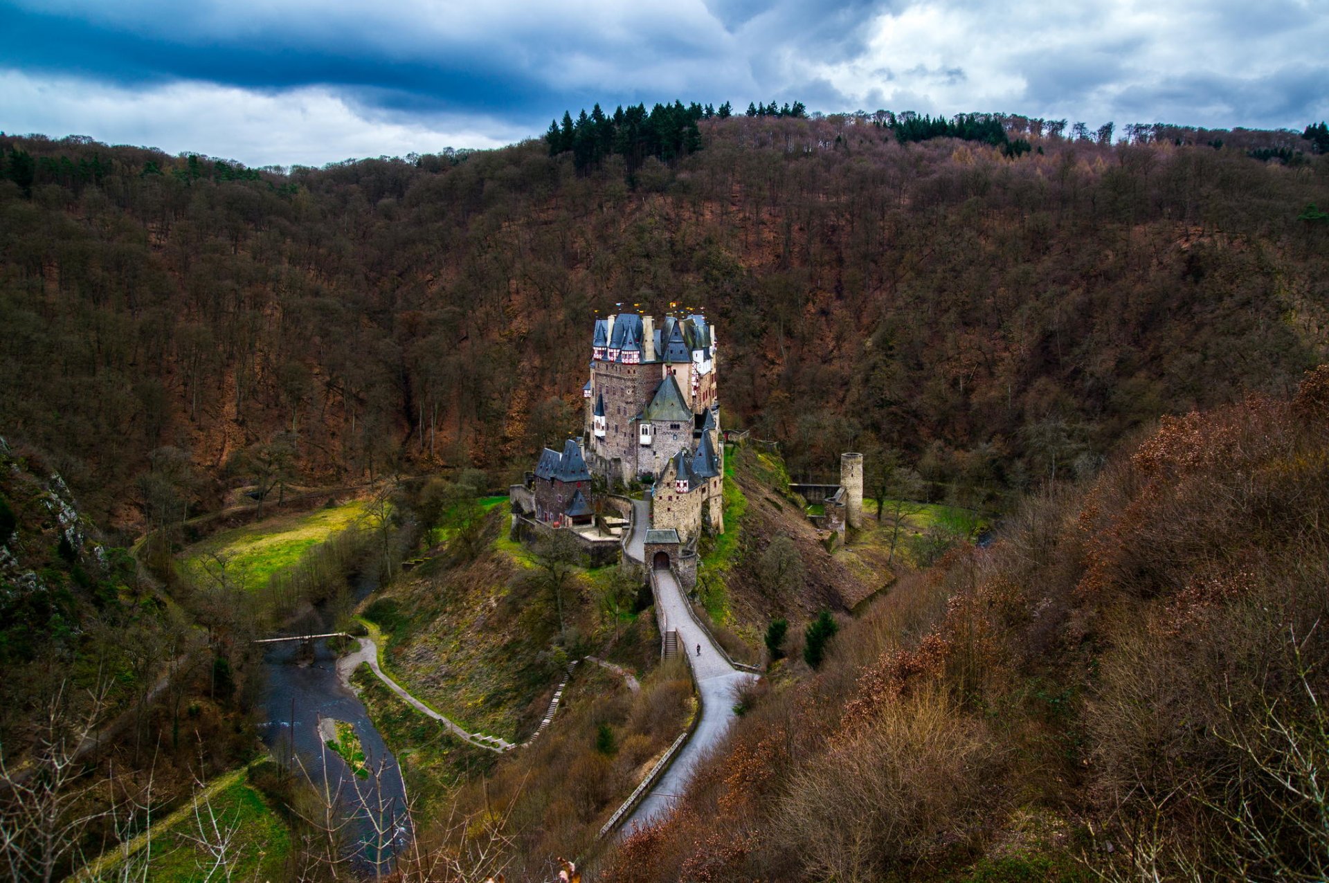 eltz castle germany castle forest