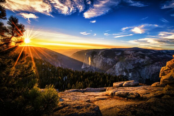 Amanecer en el parque nacional