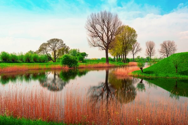 In England ist die Natur im Frühling nicht sehr konstant