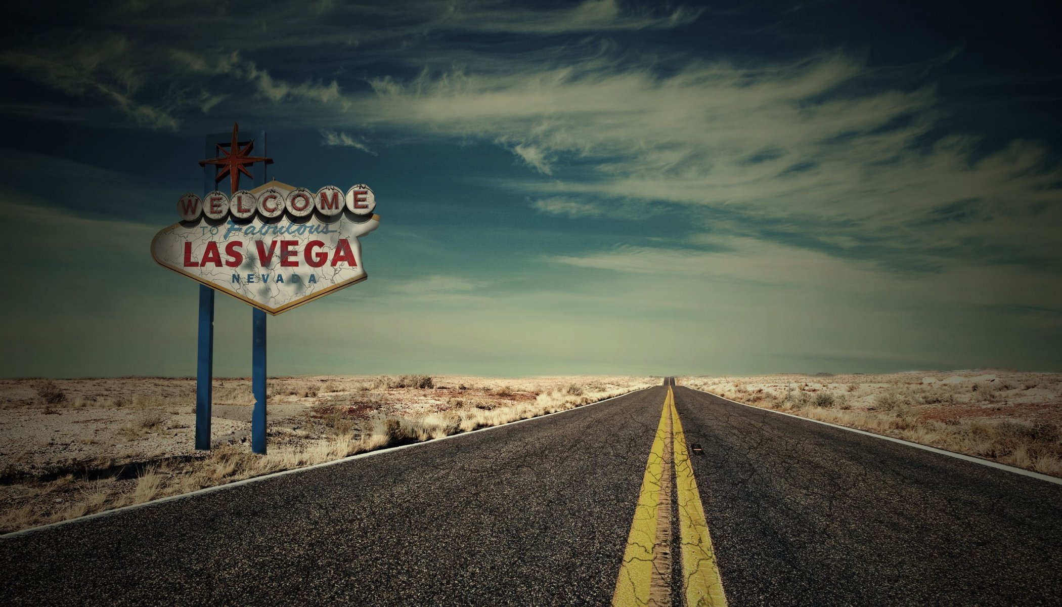 natur straße strecke las vegas schild maschine himmel wolken hintergrund tapete widescreen vollbild widescreen widescreen