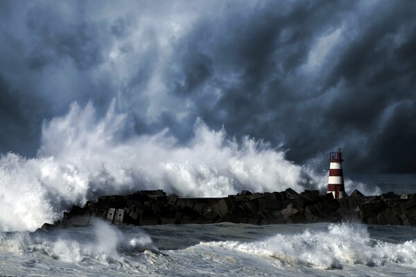 Faro di fronte all oceano