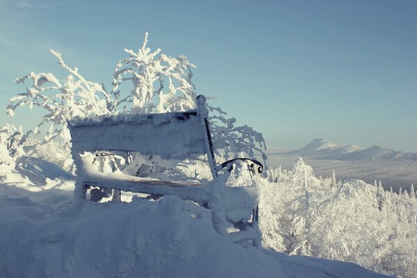 Observation deck on the mountains