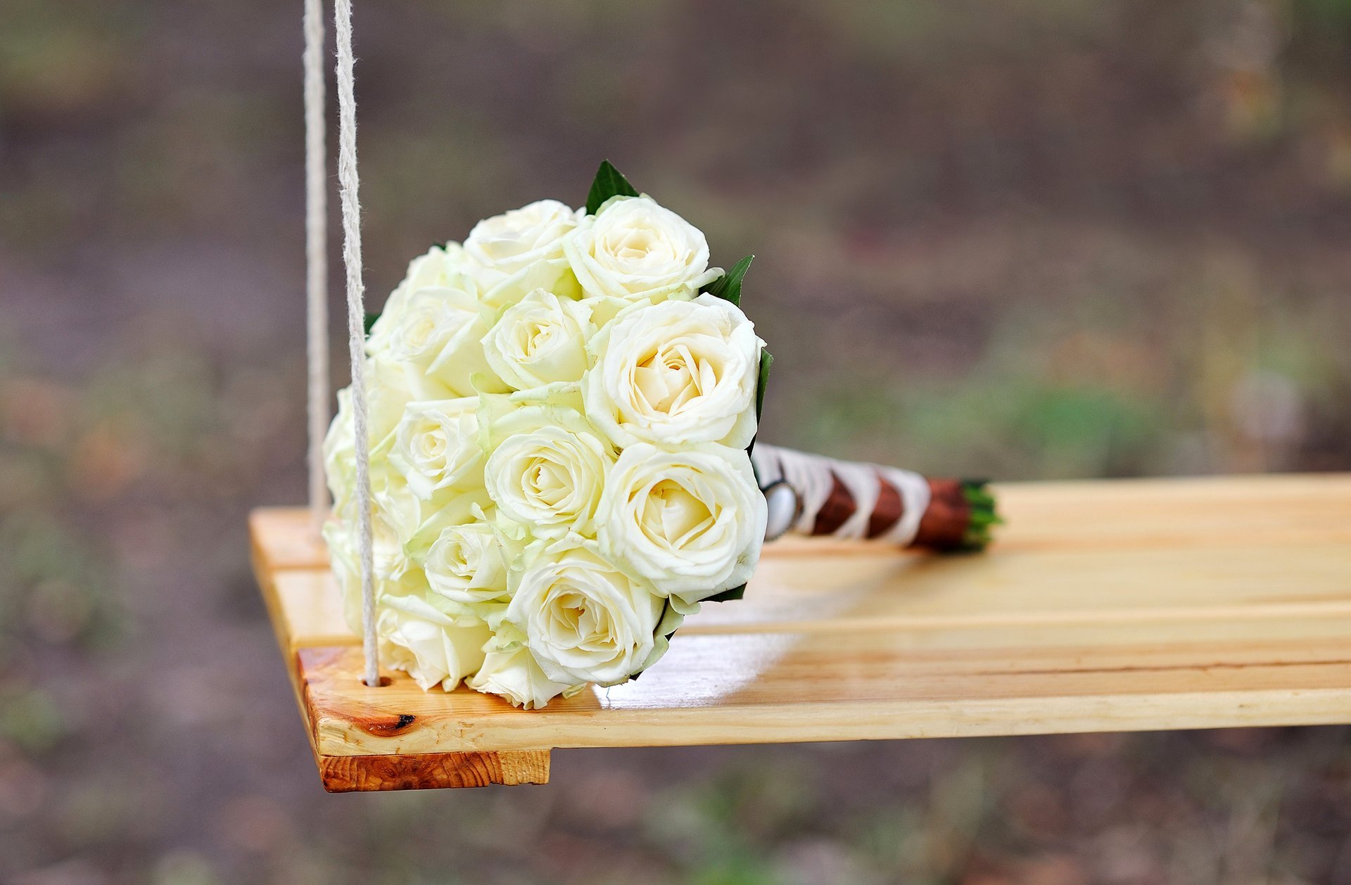 roses bouquet fleurs blanc balançoire