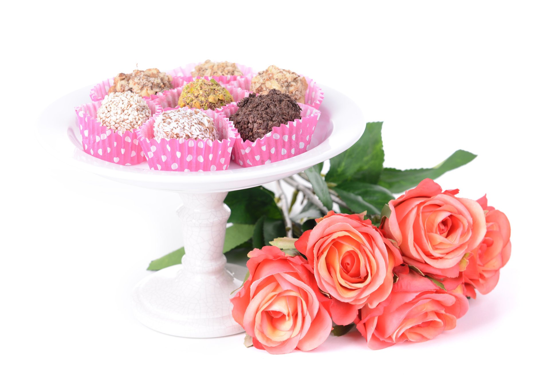 chocolat roses fleurs bonbons