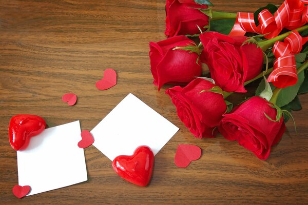 Notes touchantes avec amour tendre