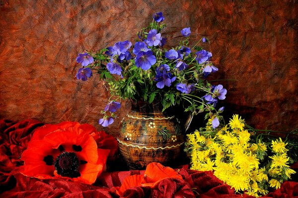 Fiori di Natura morta in vaso