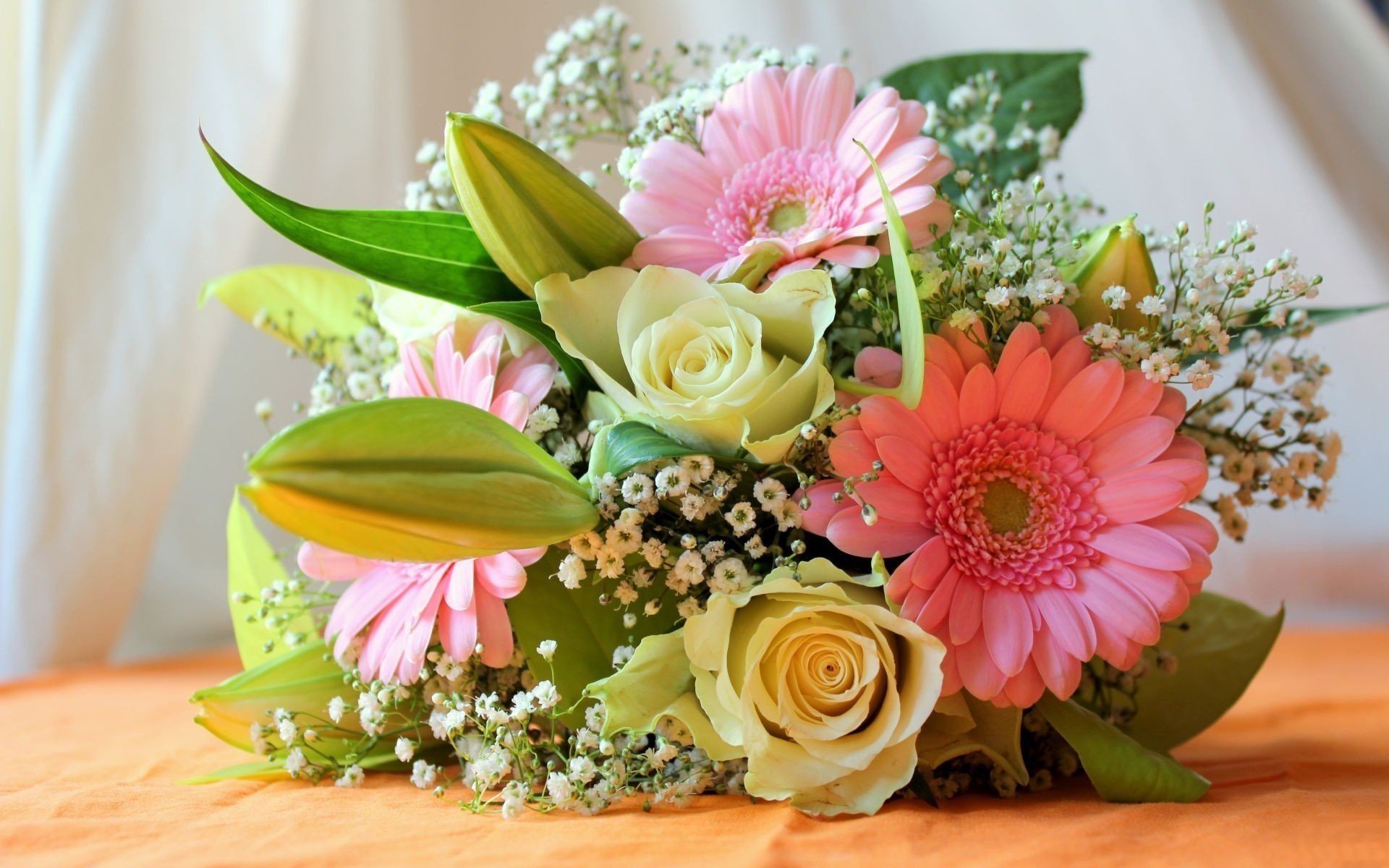 flowers flower bouquet rose gerbera