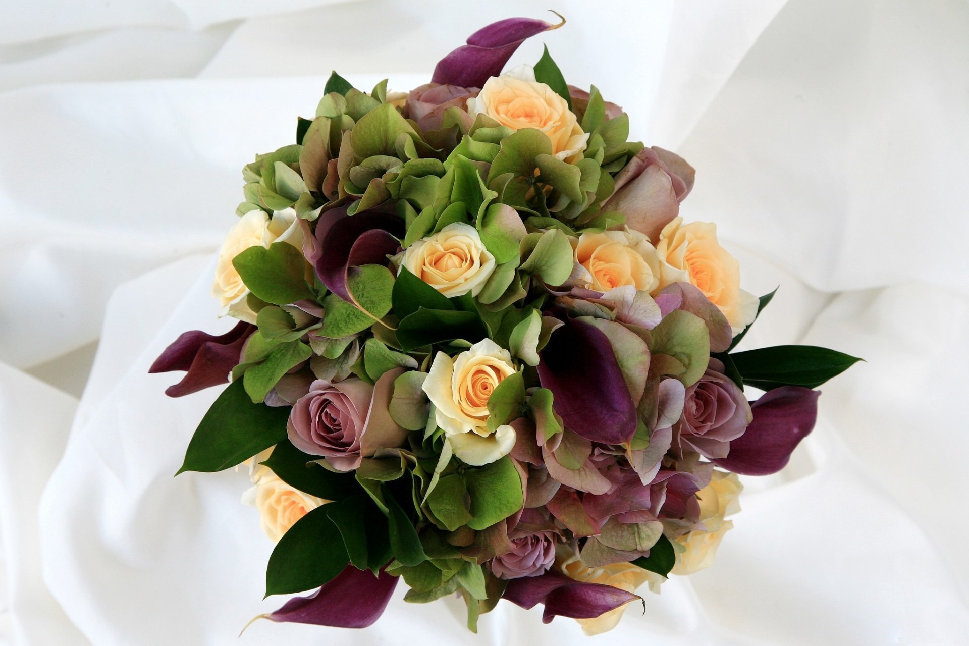 bouquet composition roses fleurs