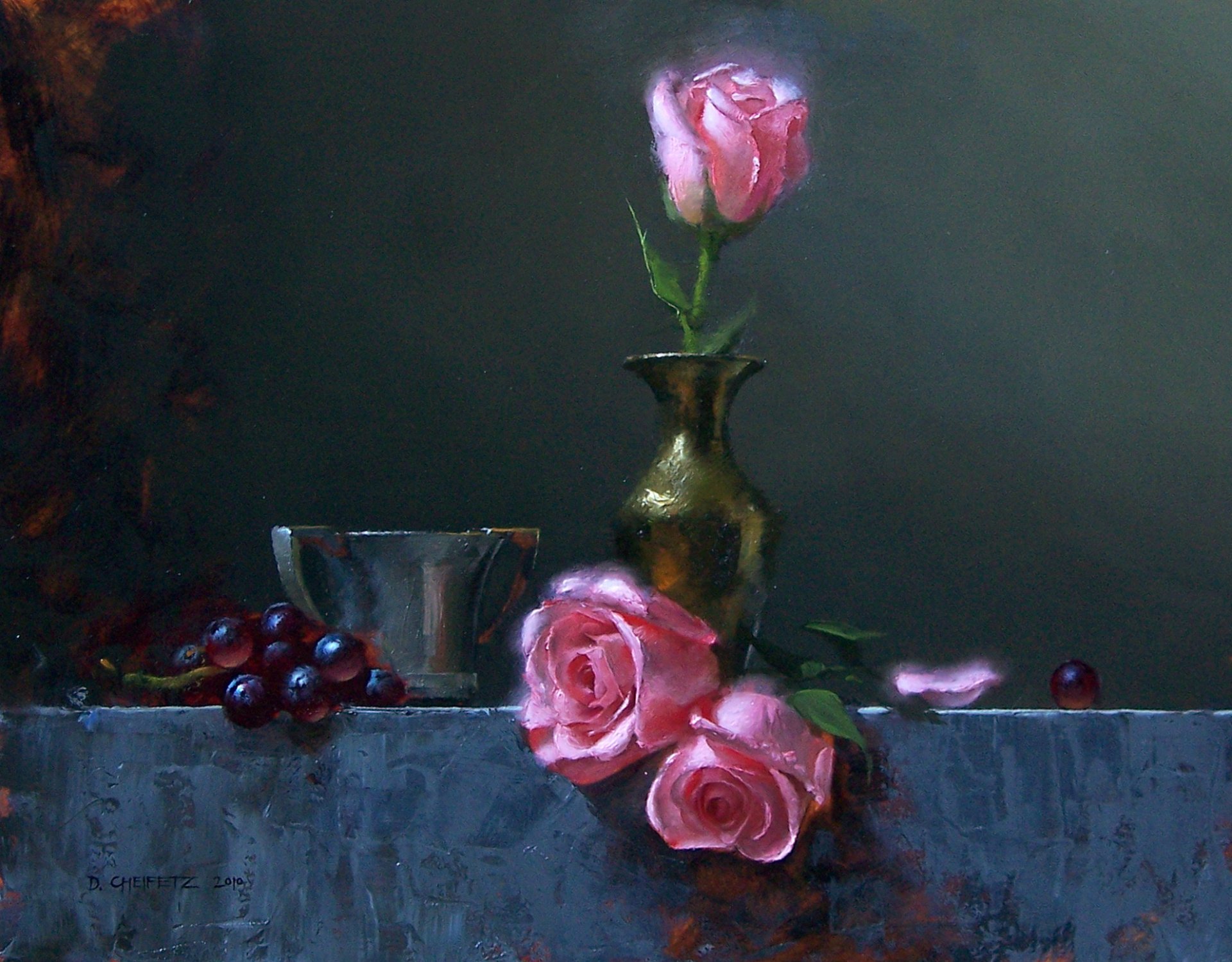 david cheifetz still life pattern rose