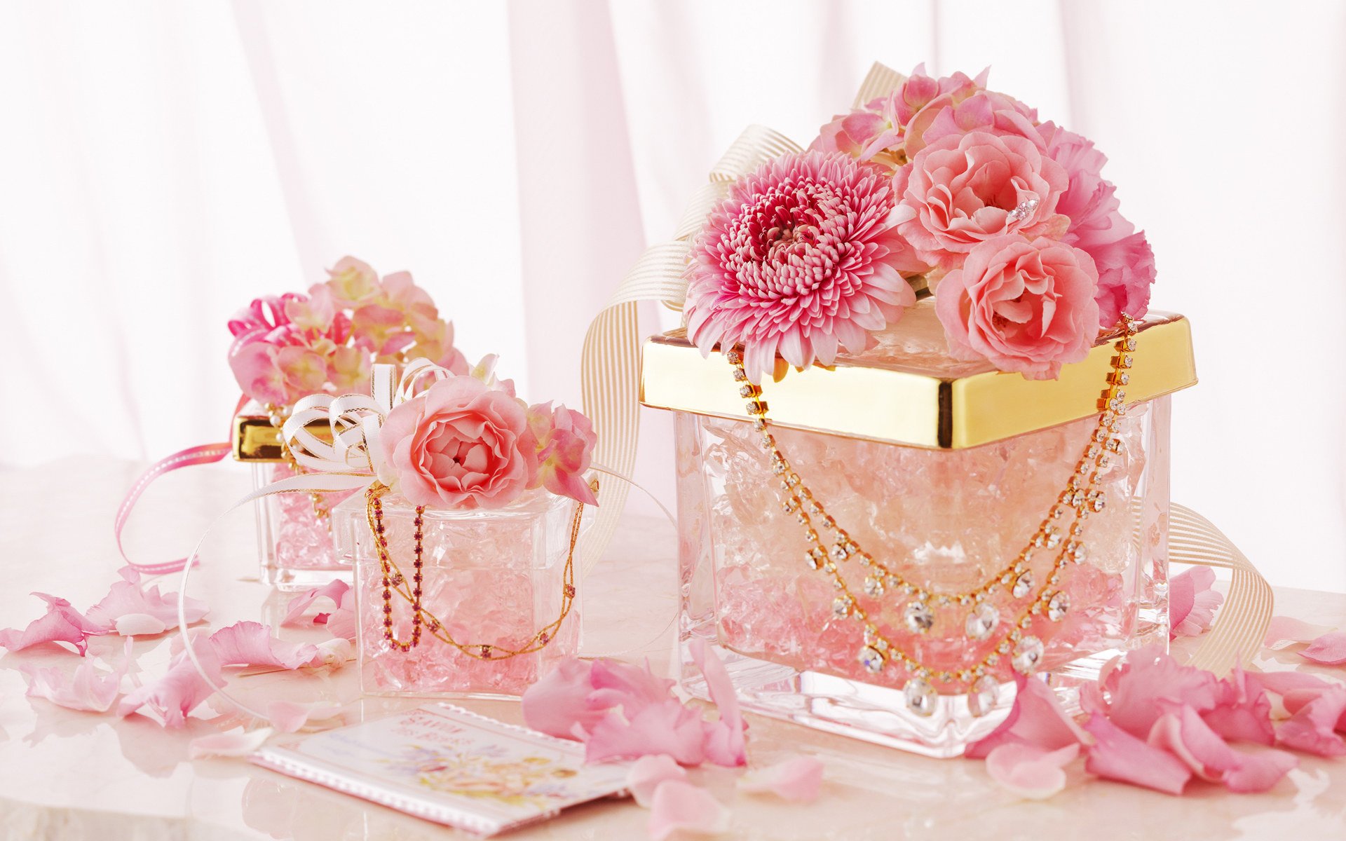 flower pink decoration tape