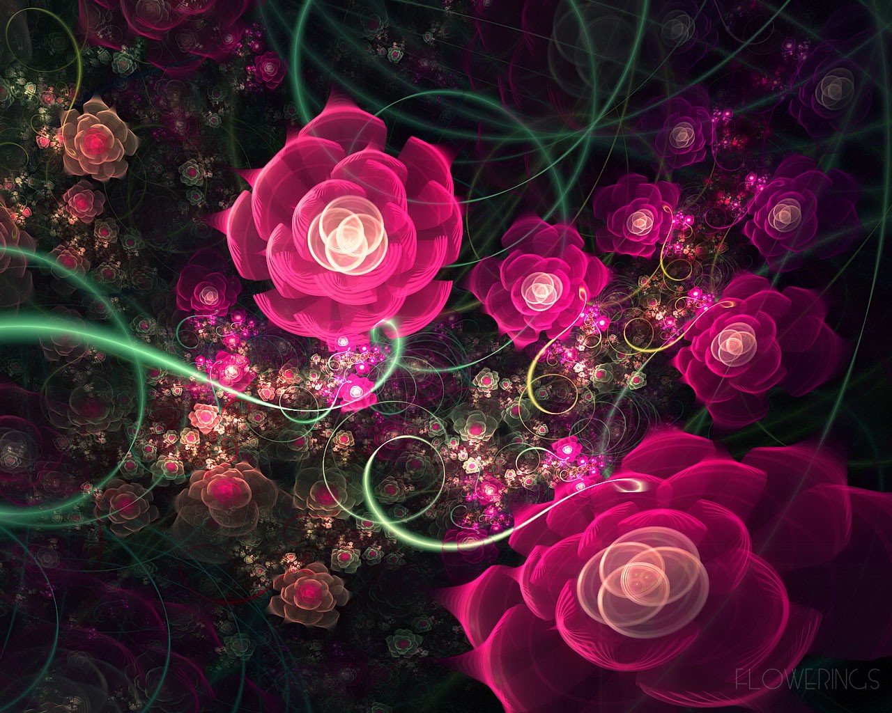 pattern roses fractal