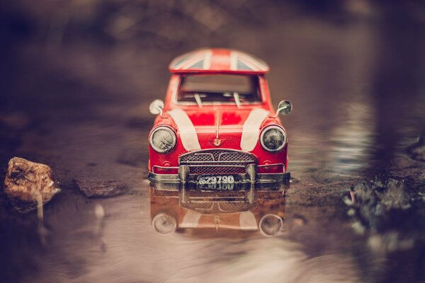 Mini cooper. Red car