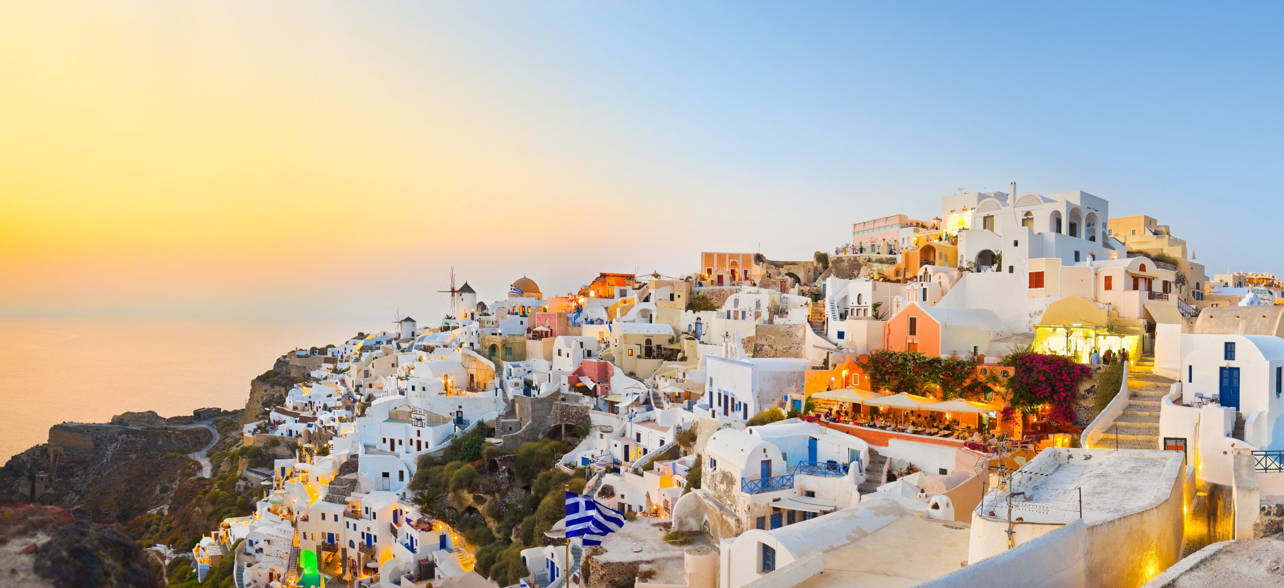 nature landscape sea house greece santorini