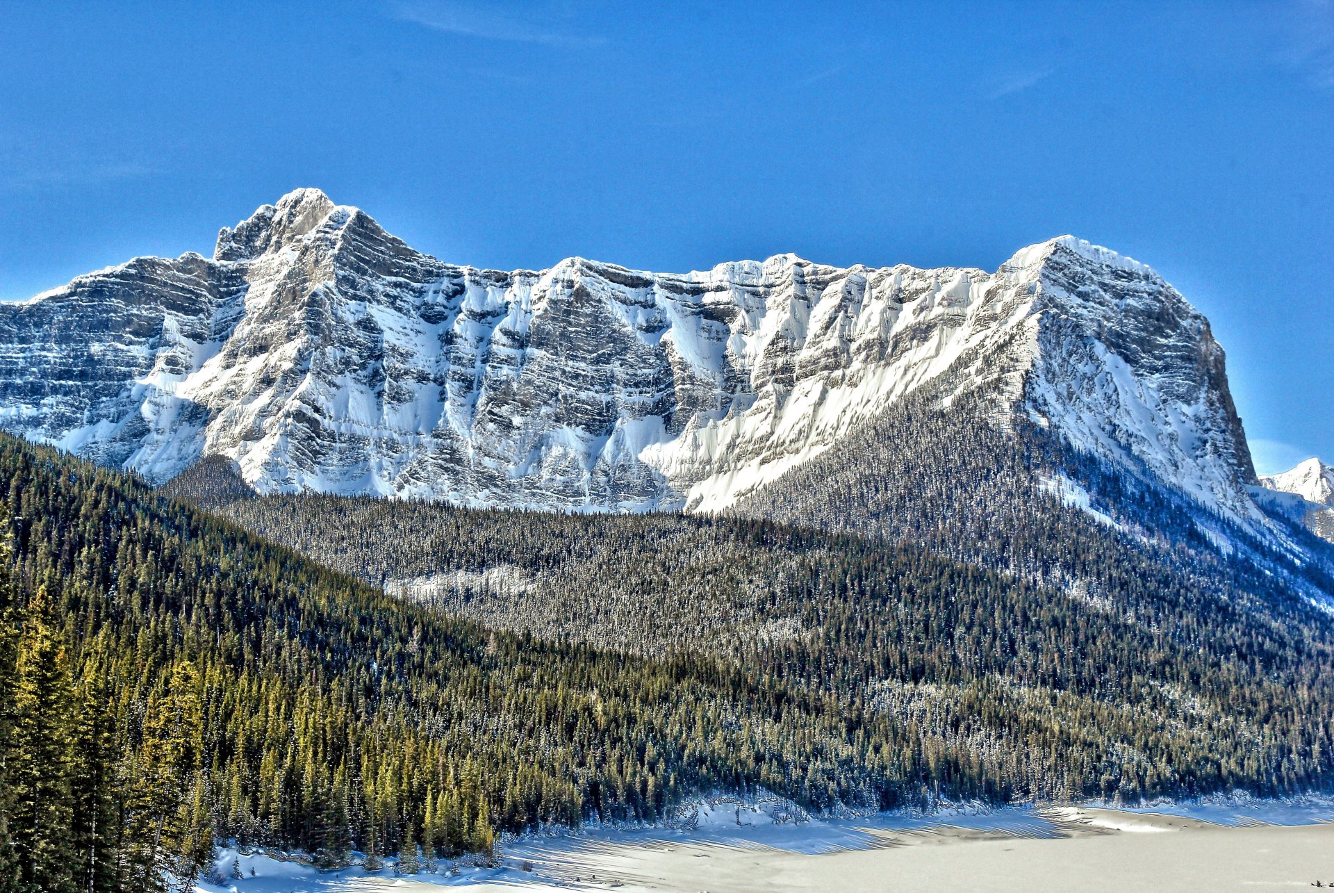 mont sarrail mont sarrail canada sommet neige conifères lac aster