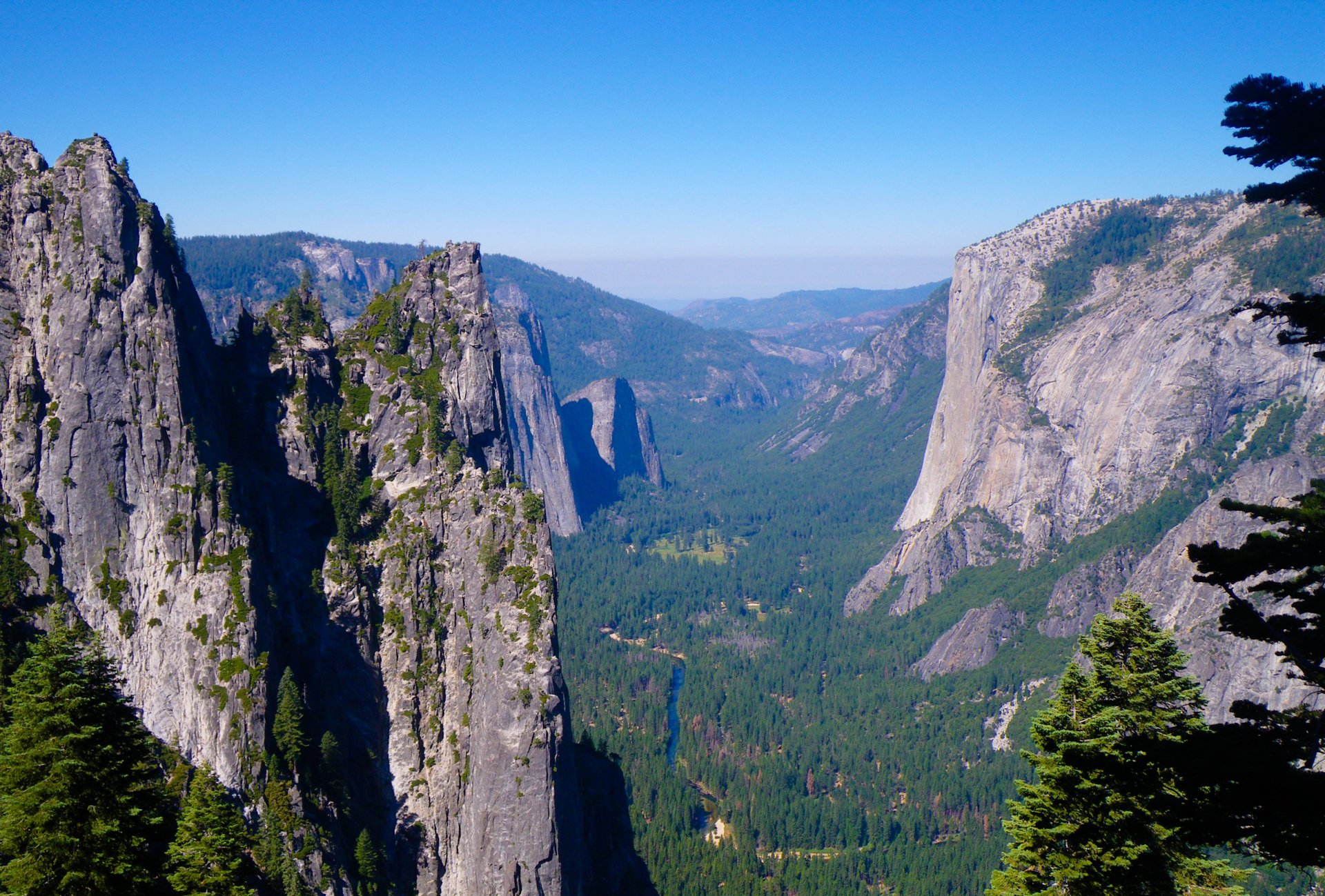 góry las rzeka natura park narodowy yosemite