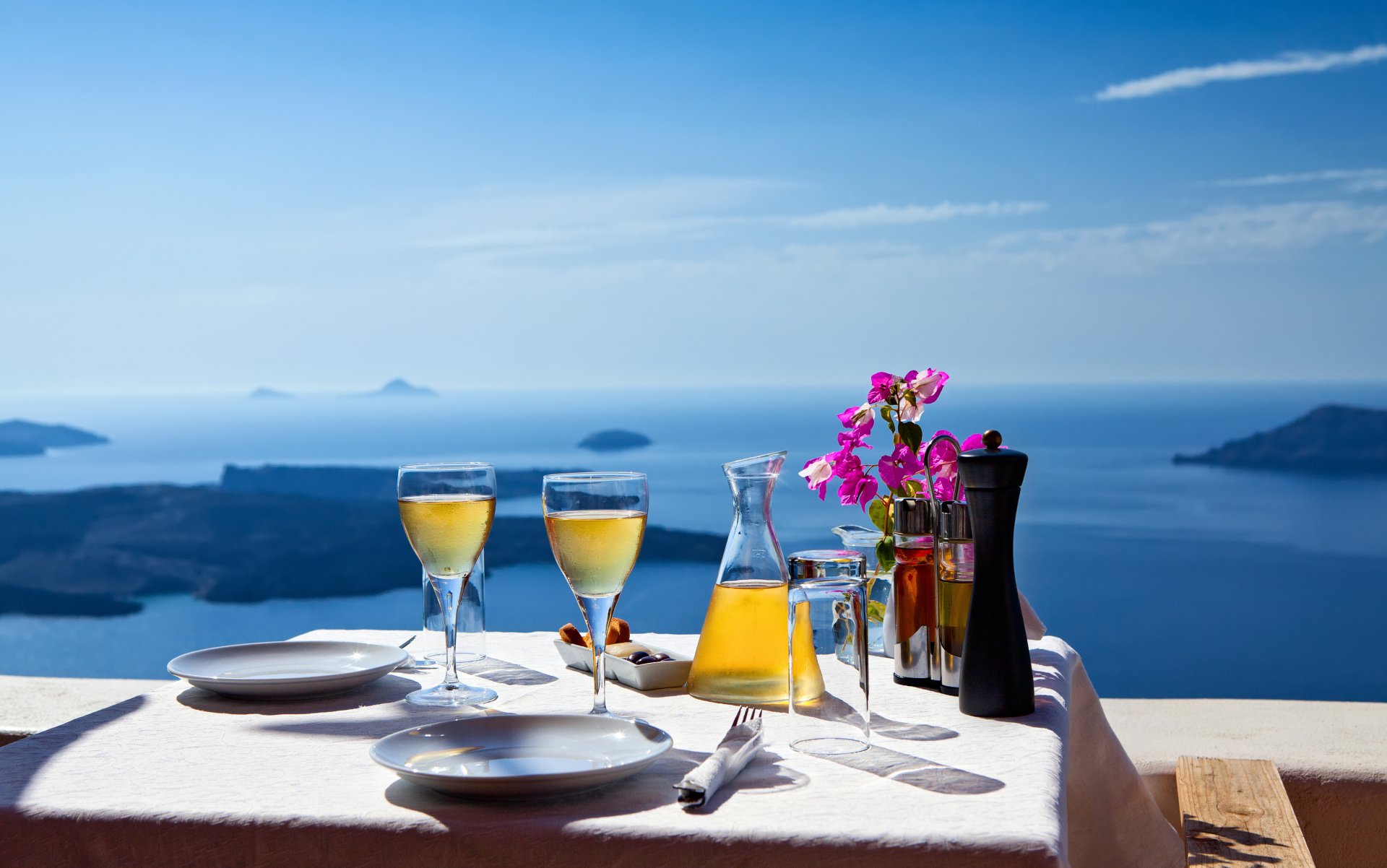 naturaleza paisaje mar casa grecia santorini