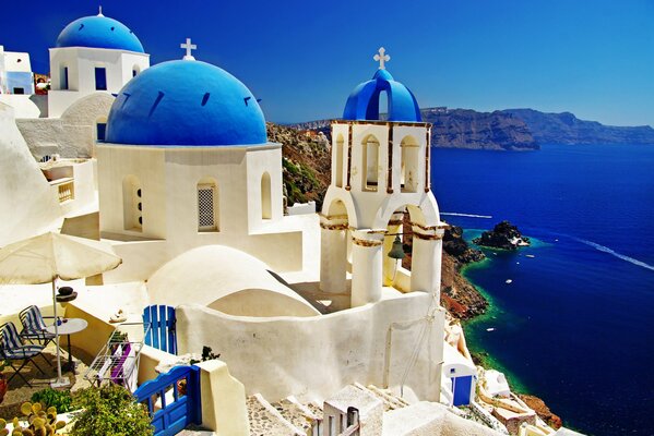 Beautiful views of Greece, Santorini and rest