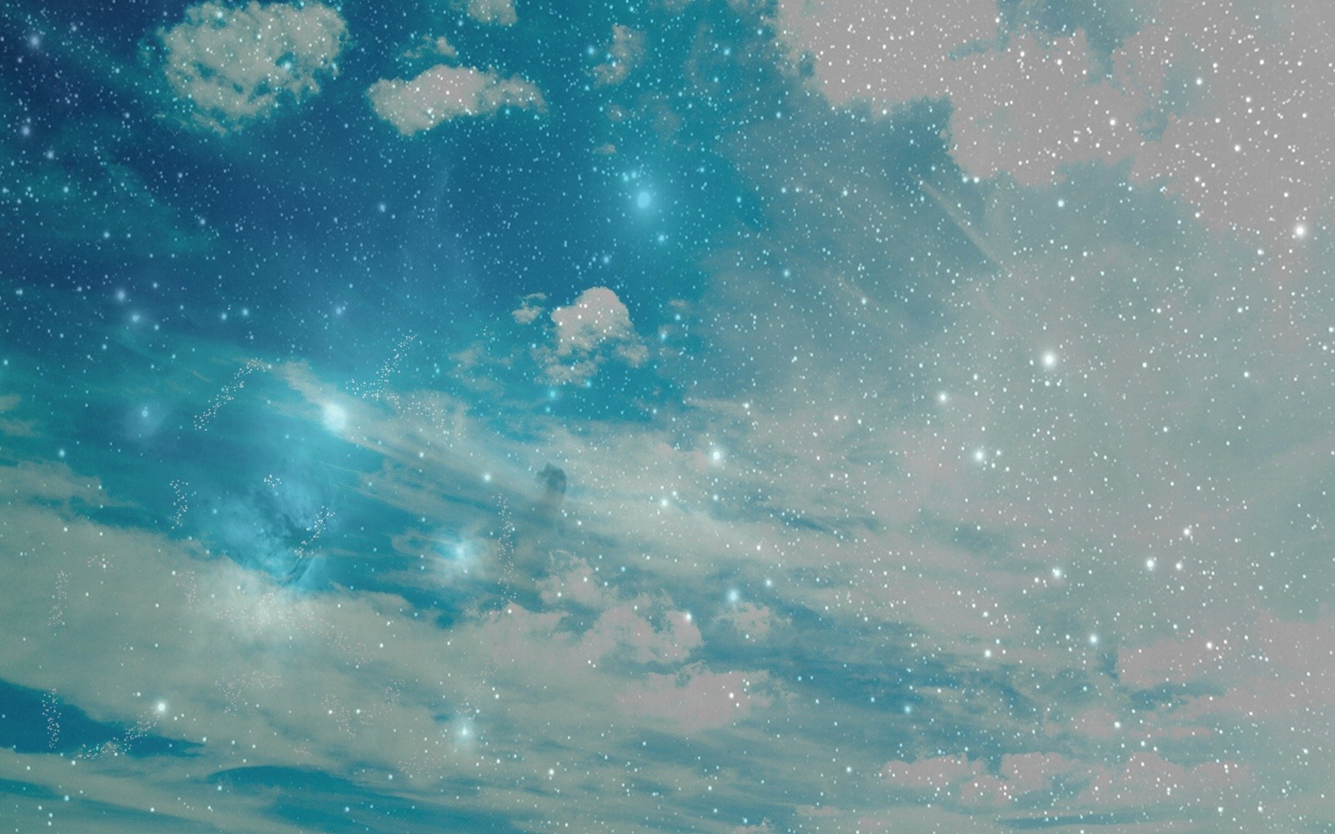 naturaleza cielo estrellas nubes 1920x1200