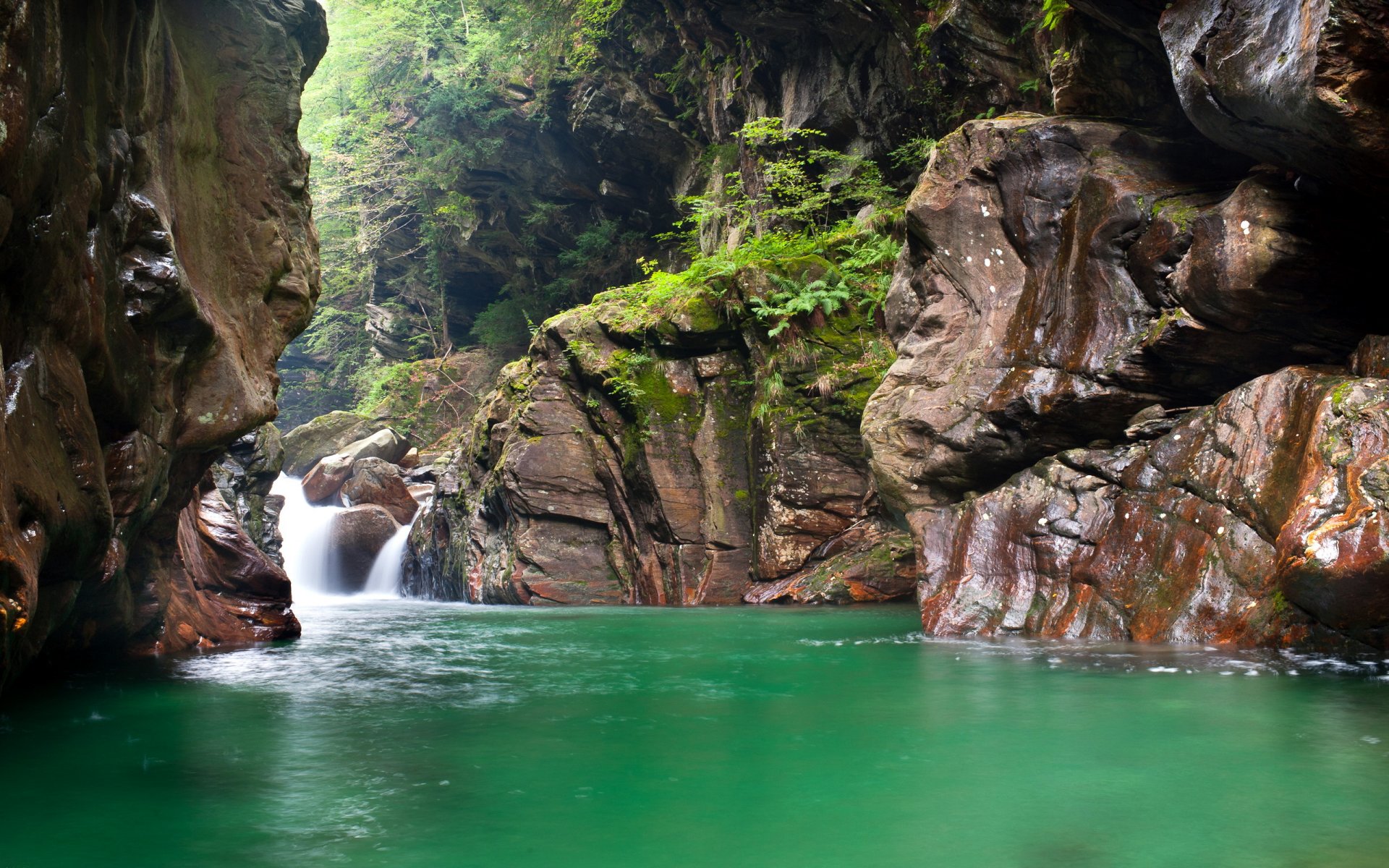 river mountain nature