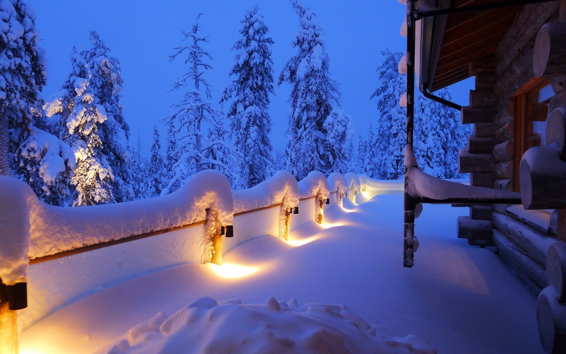 naturaleza paisaje invierno nieve casa árboles