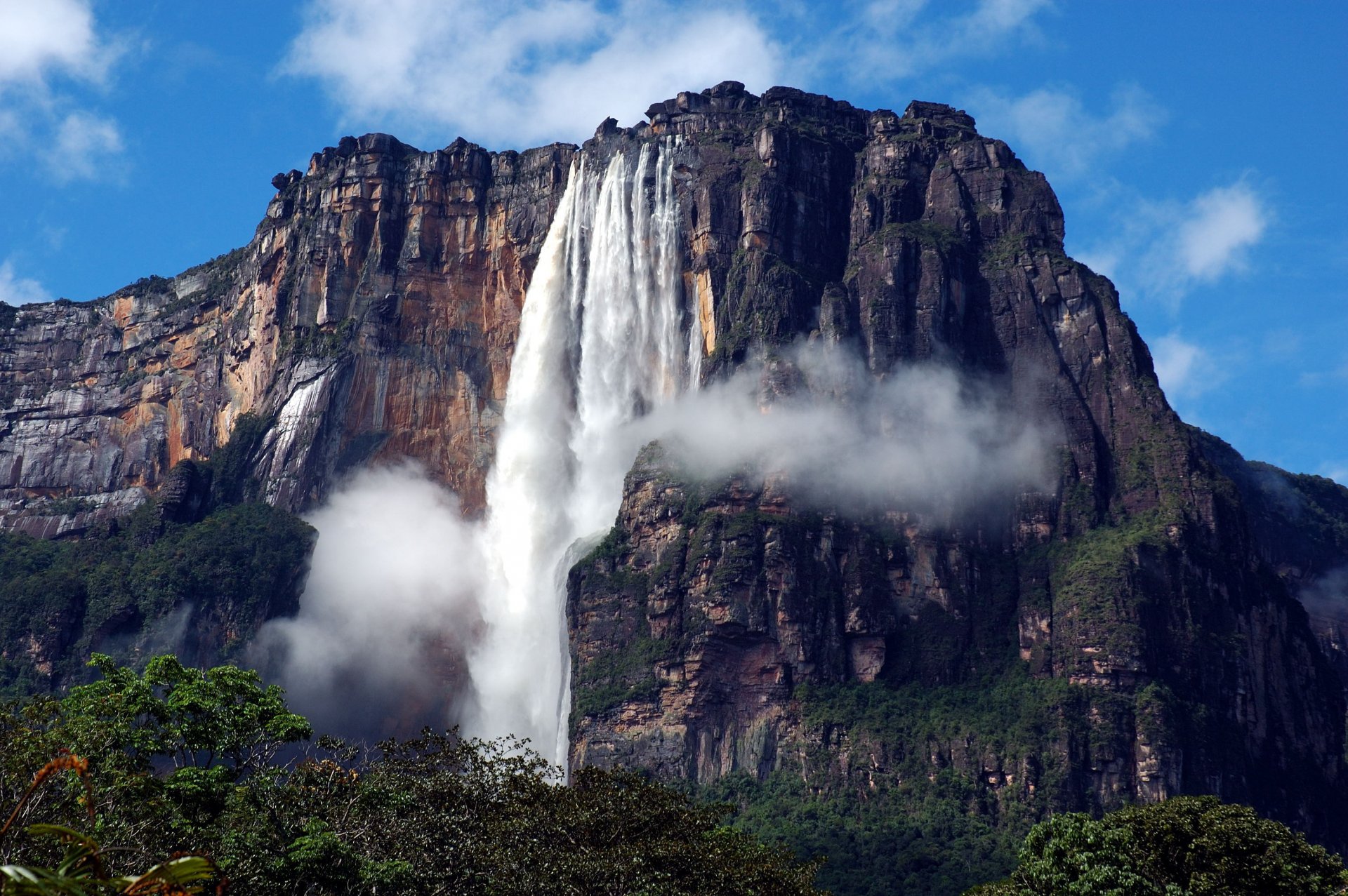 südamerika venezuela canaima-nationalpark wasserfall angel