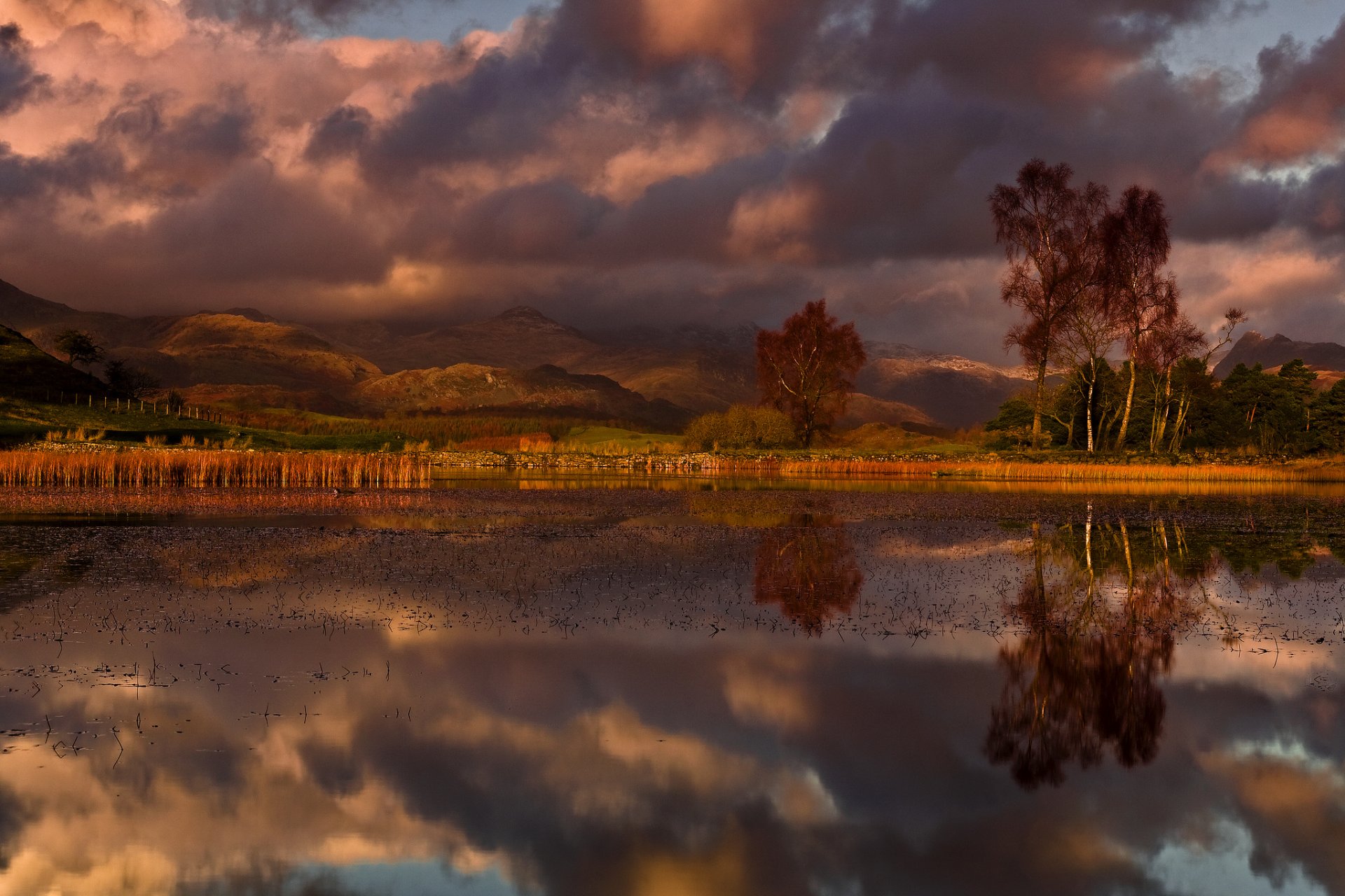 natur england großbritannien himmel wolken wolken wasser reflexionen