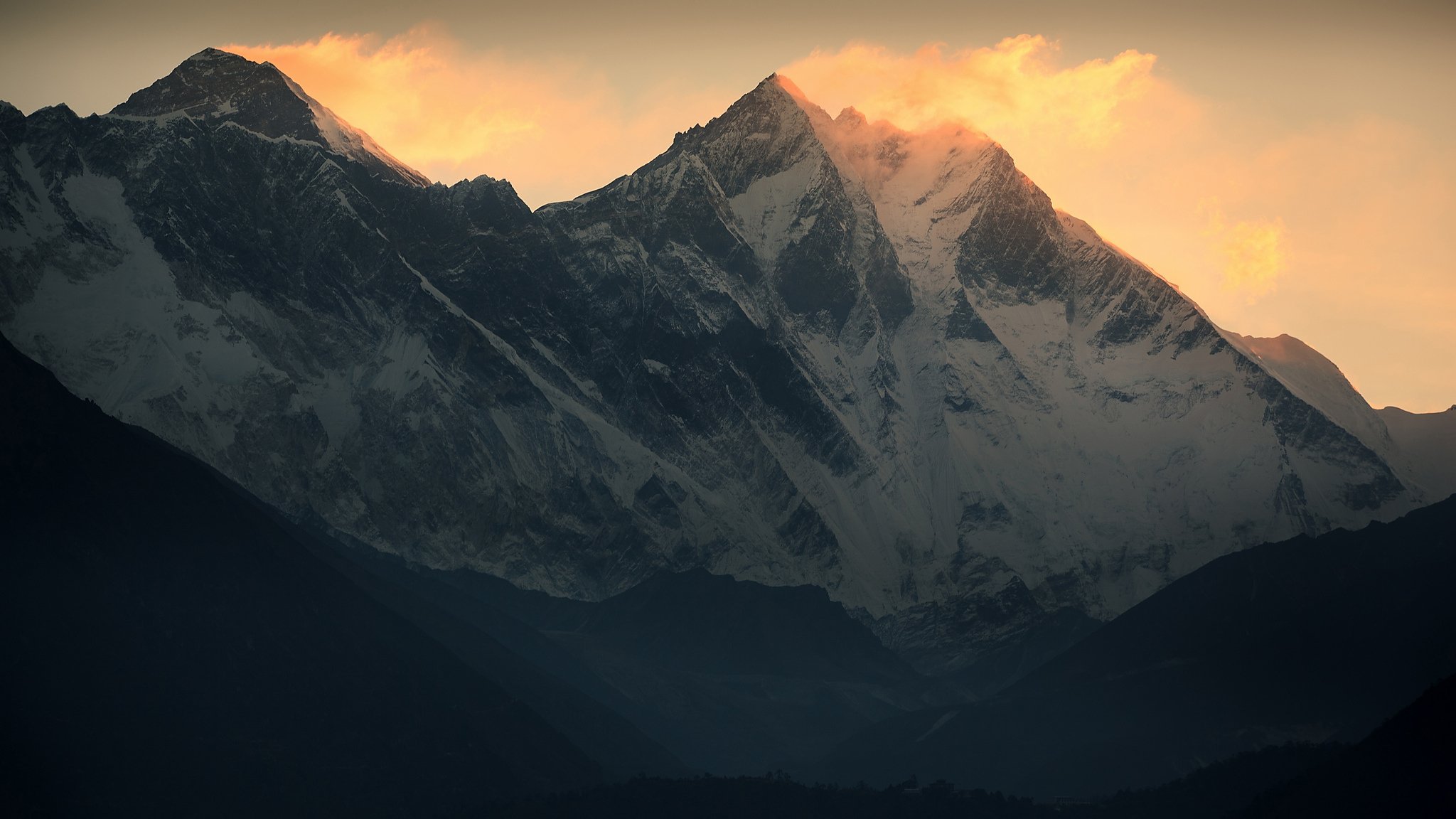 everest lhotse jomolungma montañas viento nieve himalaya