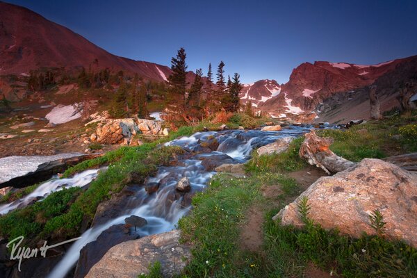 The beauty of nature in the mountains