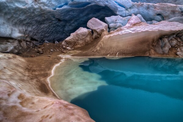 A lake located near the burrows in Canada