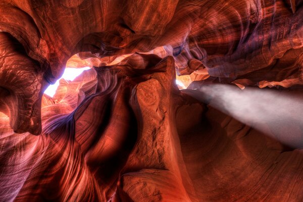 Foto di rocce a canyen Antelope hdr