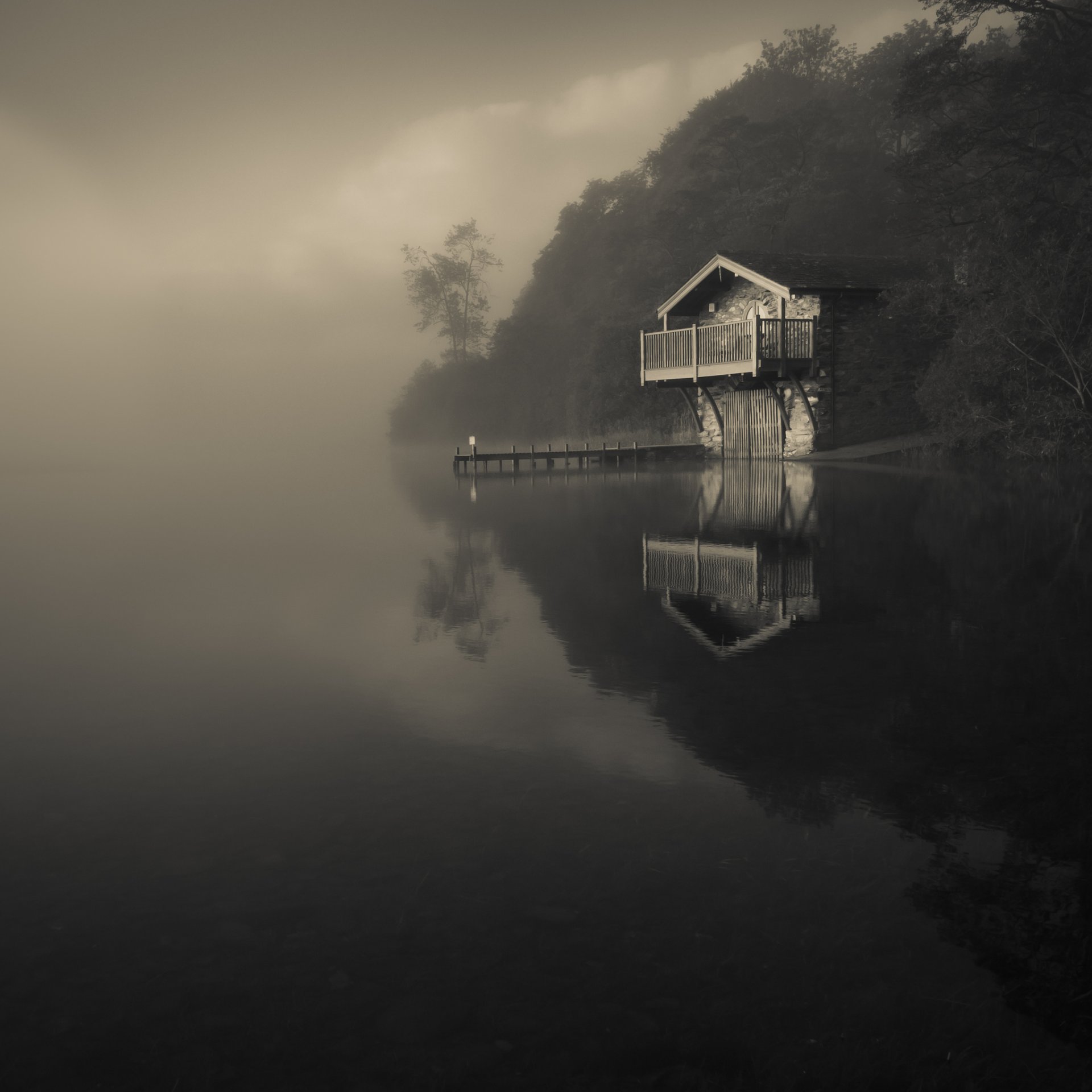 natur fluss nebel dunkelheit boot reflexion