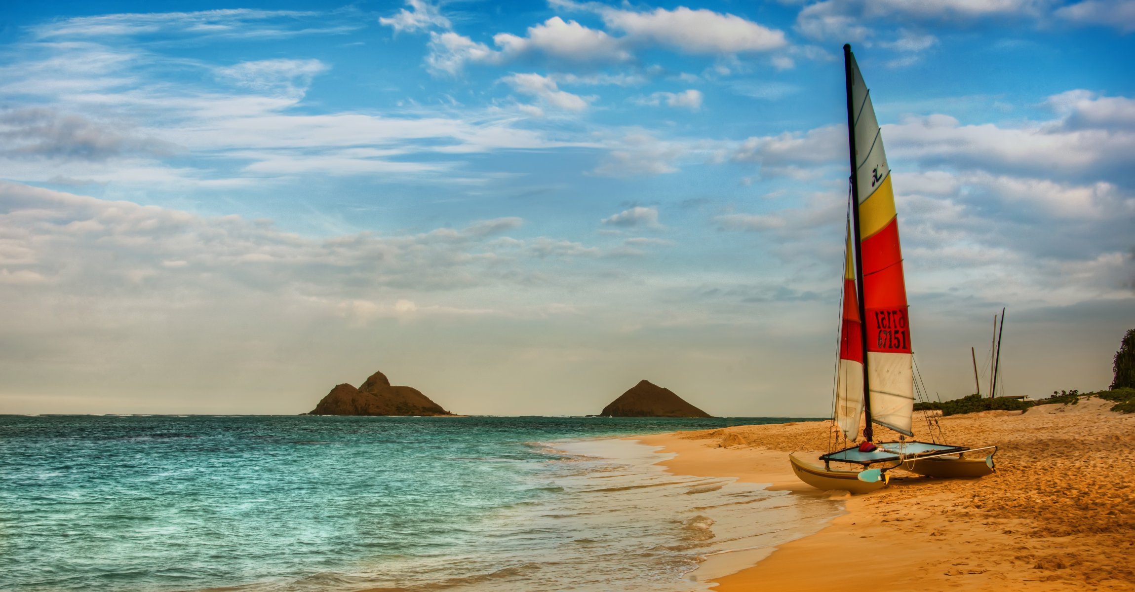 nature ciel nuages mer bateau plage bateau