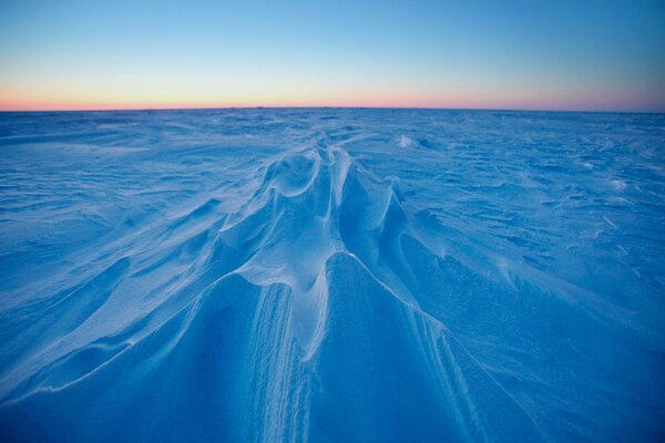 Hermoso silencio de la naturaleza en la nieve