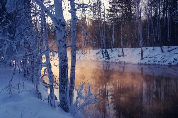 Cuento de invierno a orillas del lago