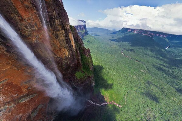 Angel Falls aus der Vogelperspektive