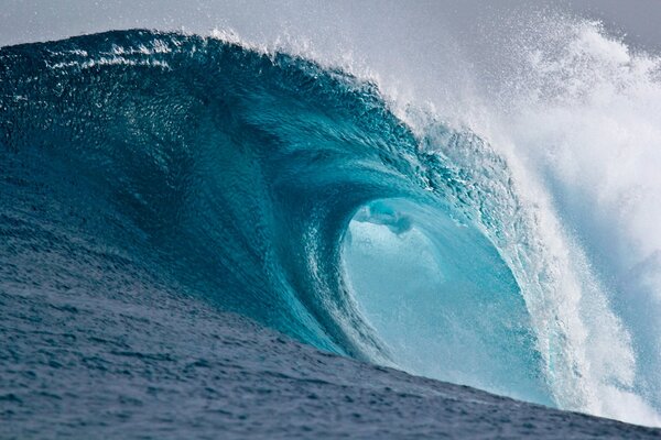 Grande vague dans la mer