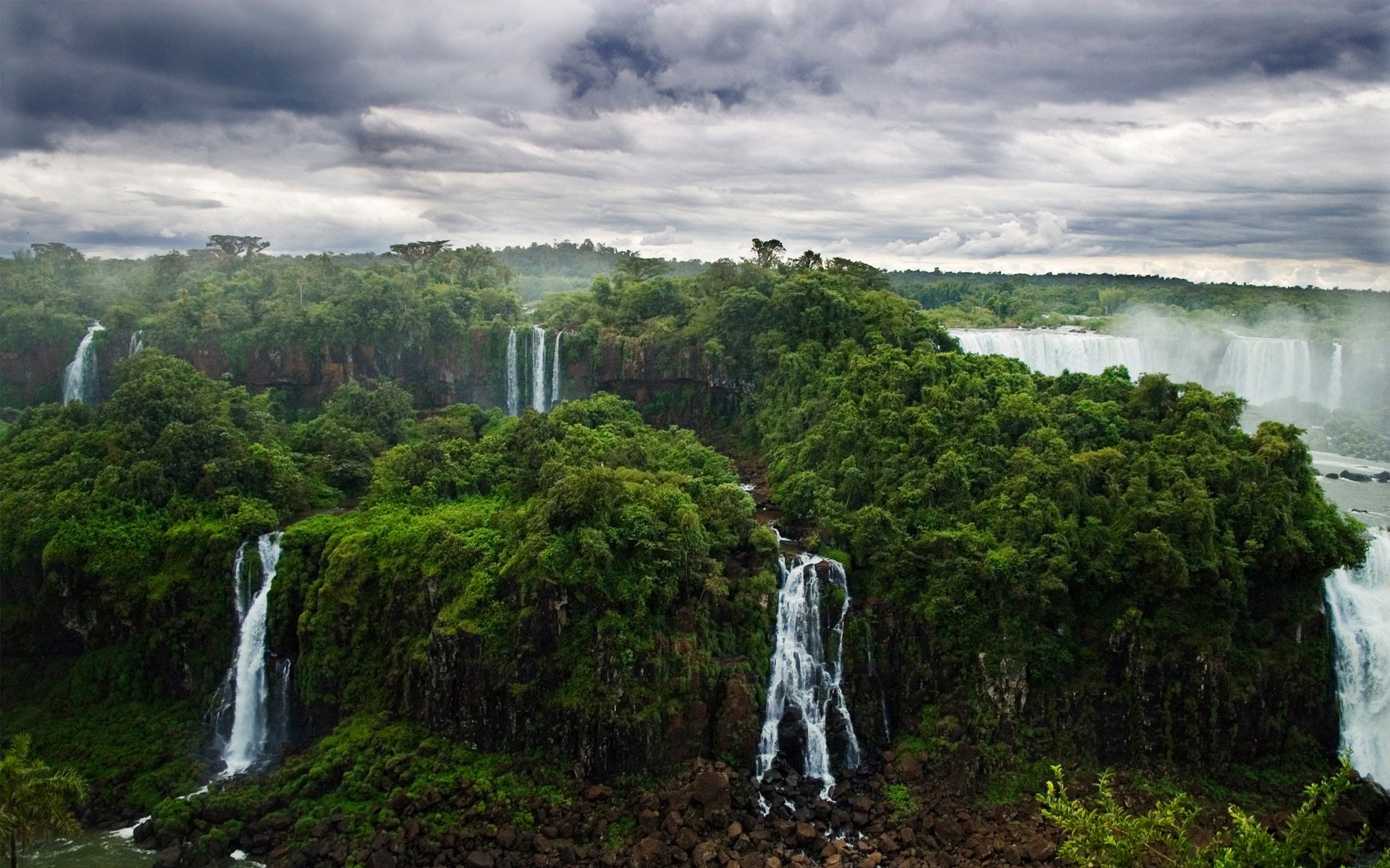 natur dschungel wald flüsse wasserfälle iguazu