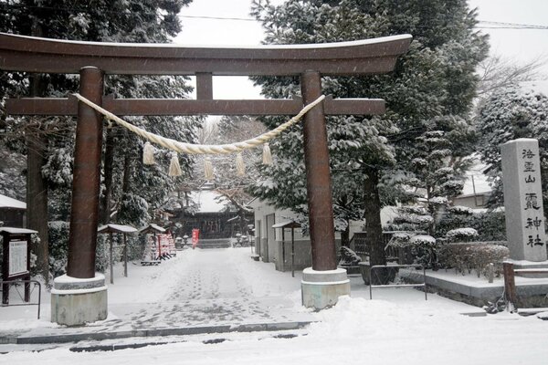 Au Japon, la neige est tombée