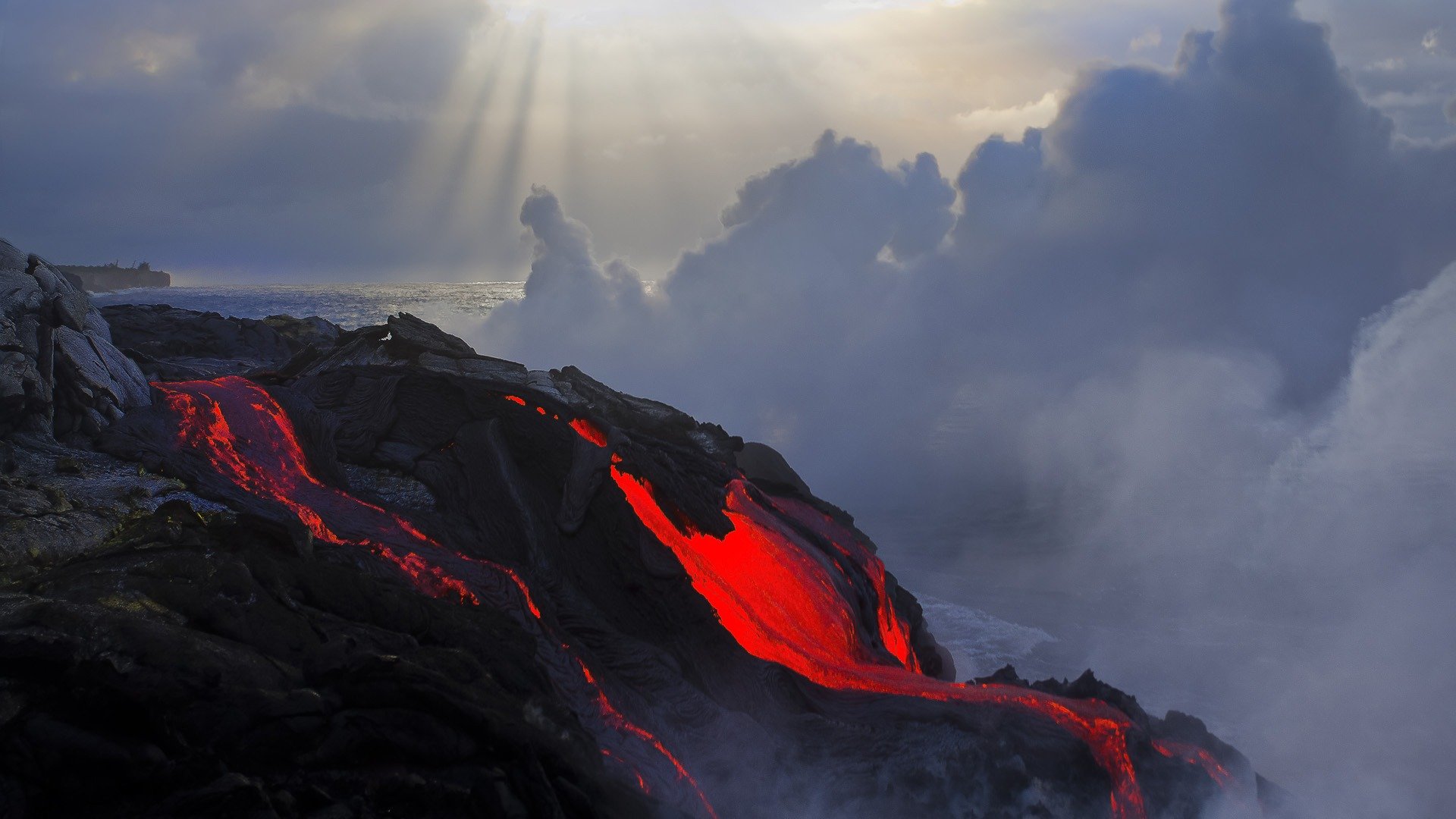 erupción lava temperatura color magma