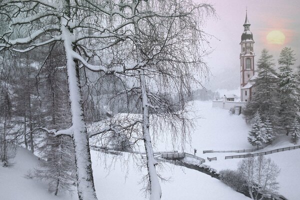 Beautiful winter Austria