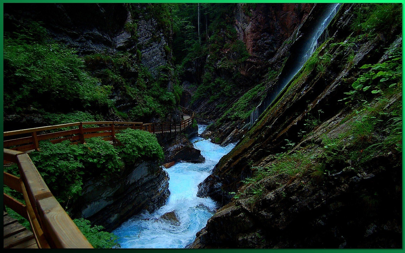 fiume sentiero gola