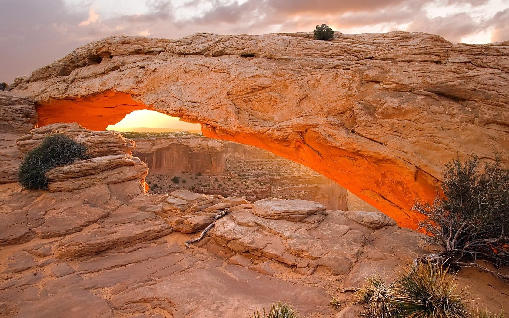 mesa arco arco cañón