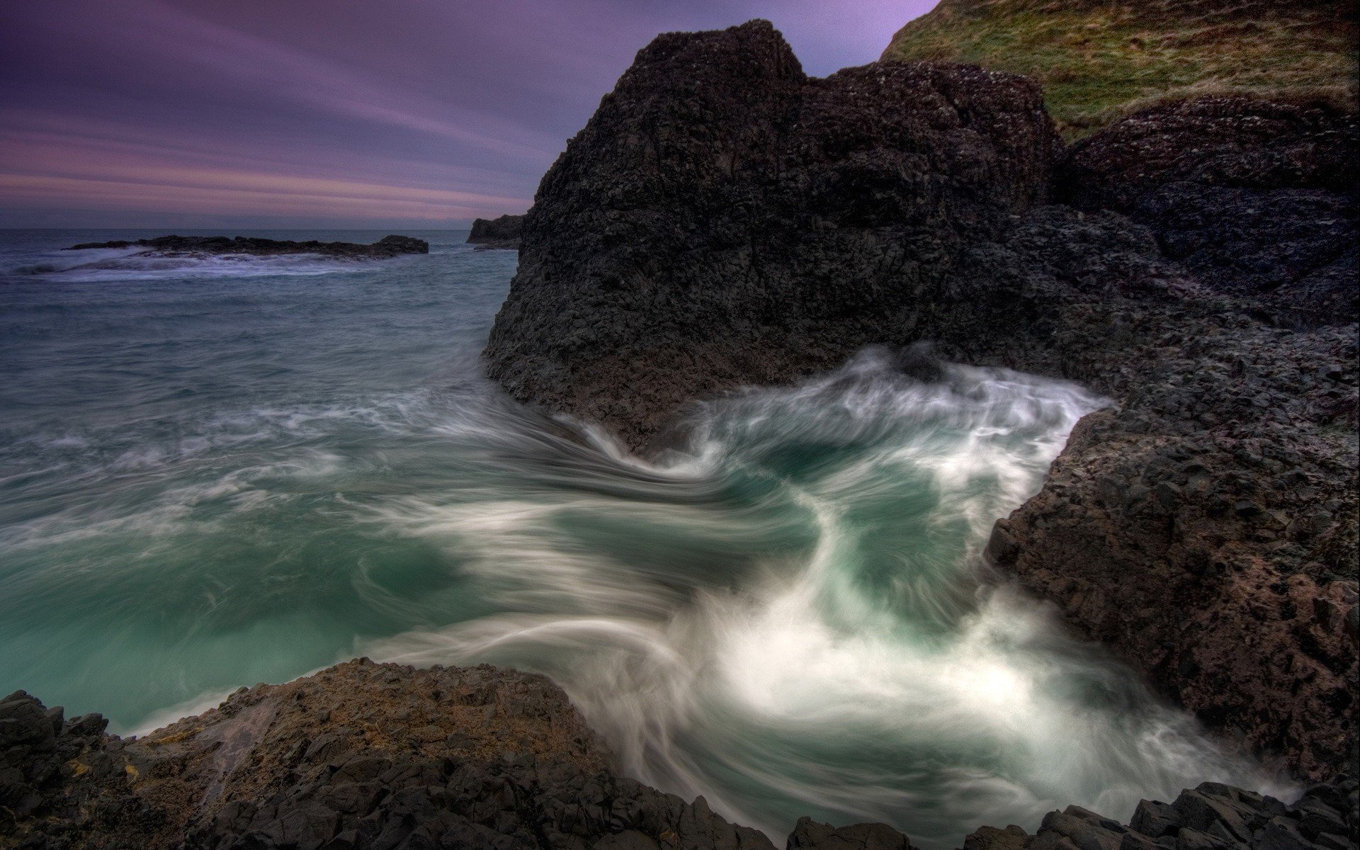 water stones sea