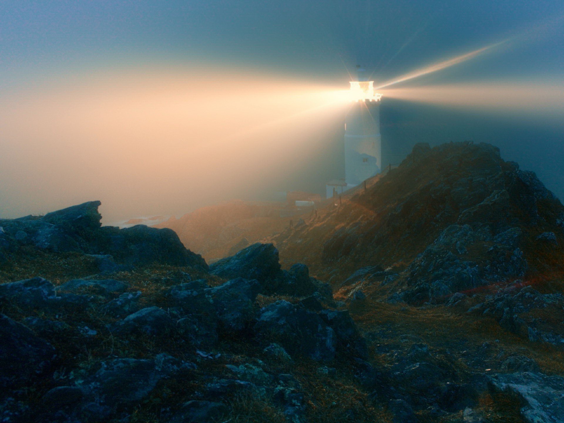 lighthouse light stone