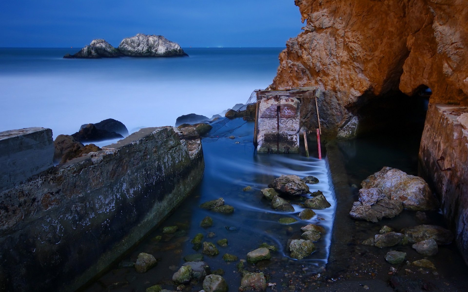 eau pierres roches